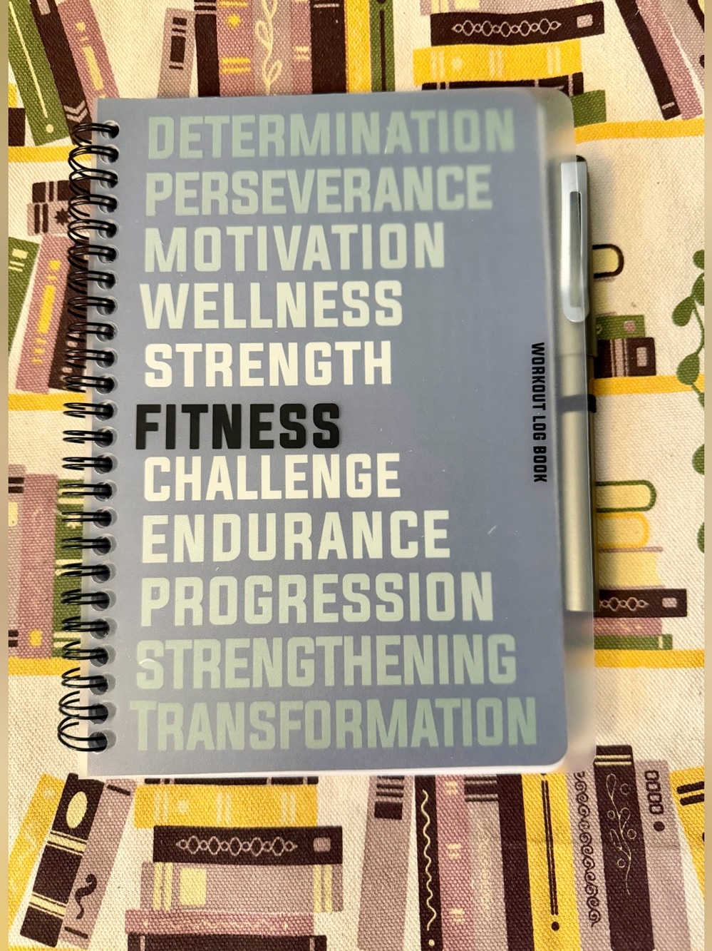Fitness Challenge Workout Log Book Journal w/ Pen